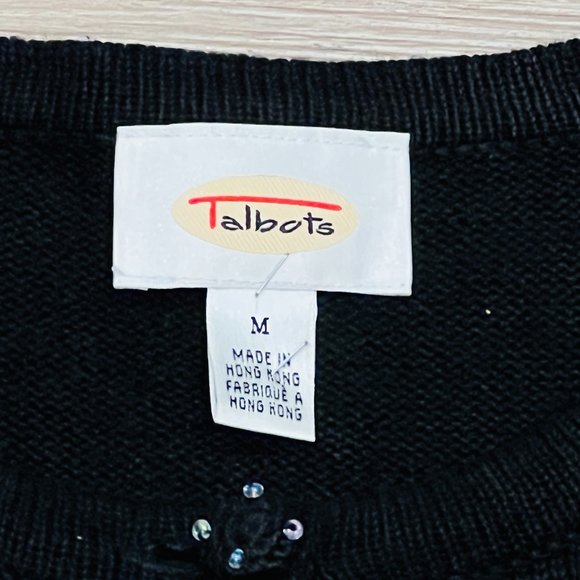 Talbots embroidered dragonfly cardigan M - Picture 8 of 9